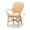 Baxton Studio Genna Modern Bohemian Natural Brown Finished Rattan Dining Chair 205-12675 - alternate 6